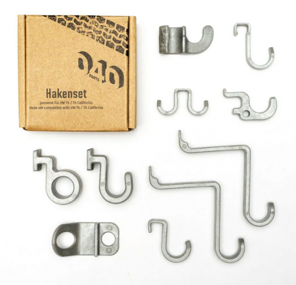 10er Haken Set für VW T5 / T6 / T6.1 California